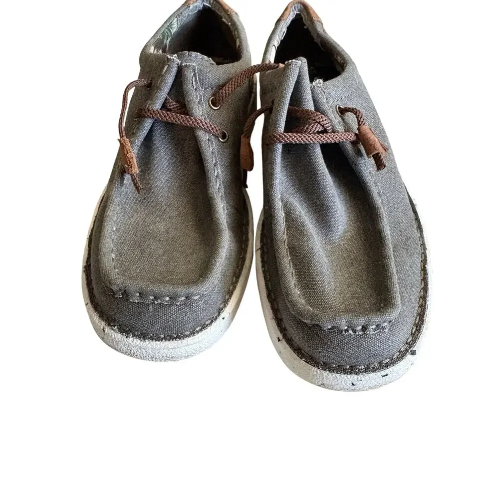 Justin Hazer Men's Slip On Loafers Gray/Brown Size 7M
